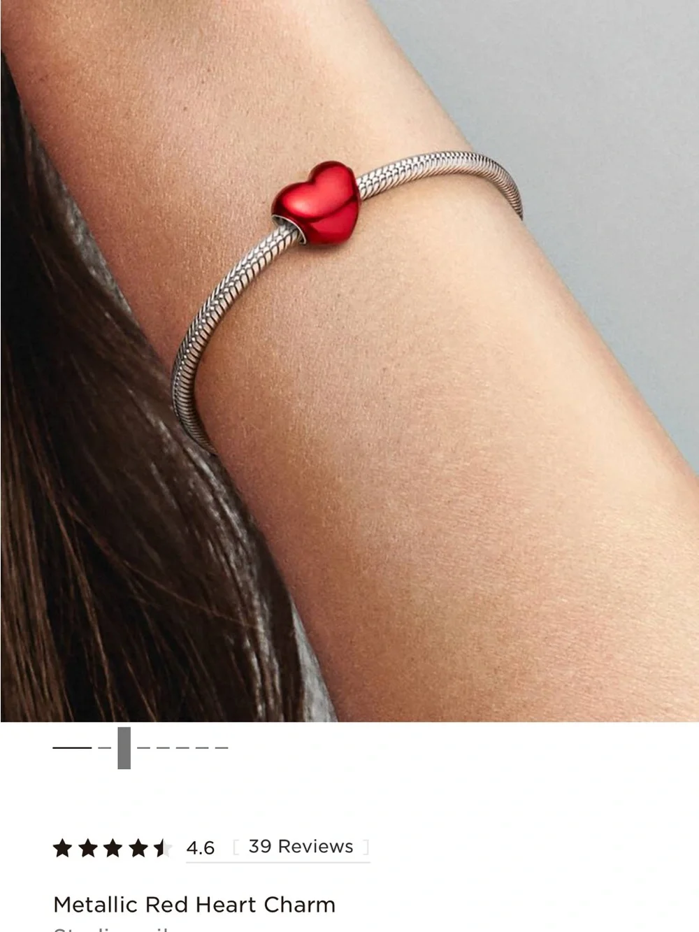 Pandora necklace featuring